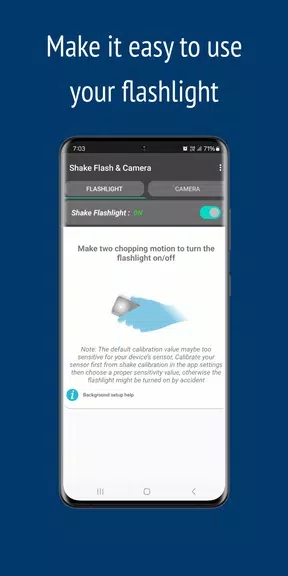 Shake Flashlight & Camera Screenshot1