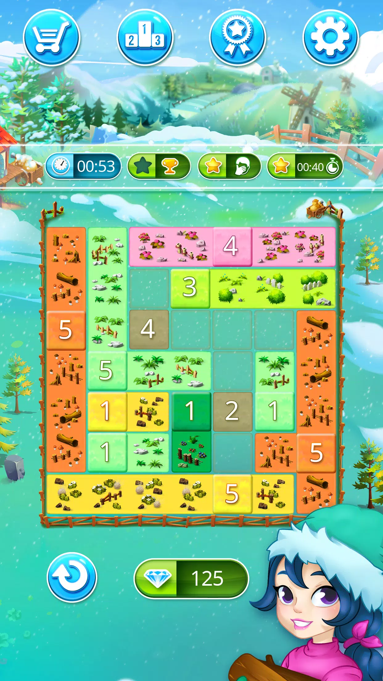 Happy Farm: fill in the fields Screenshot3