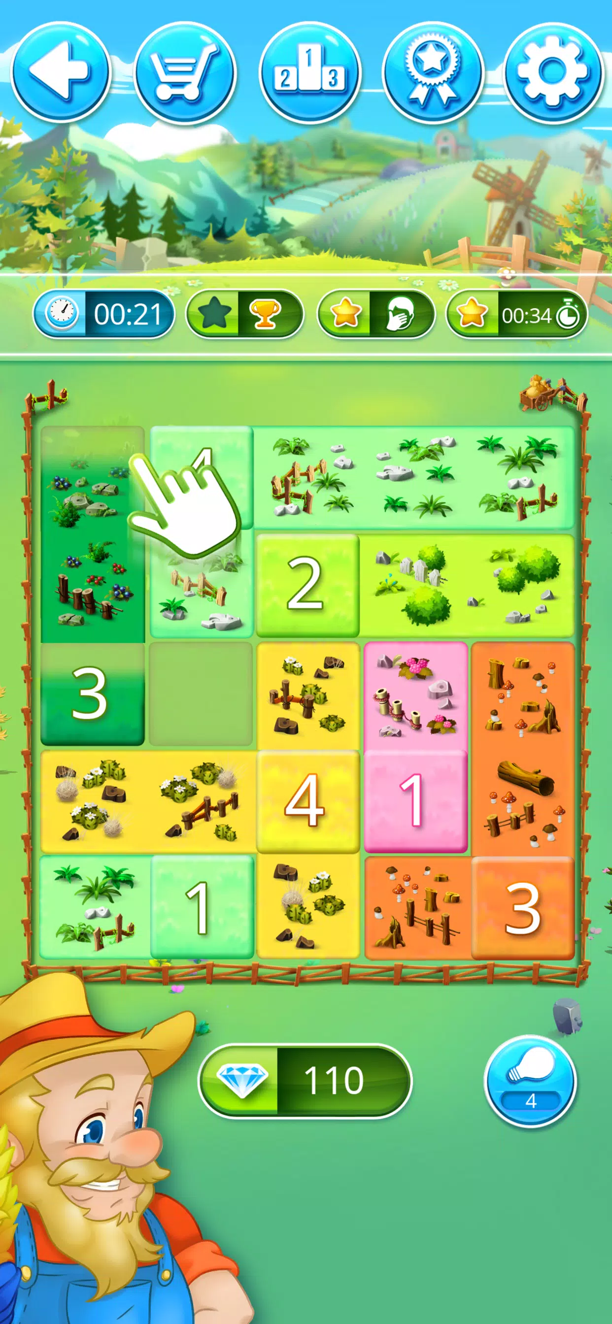 Happy Farm: fill in the fields Screenshot6