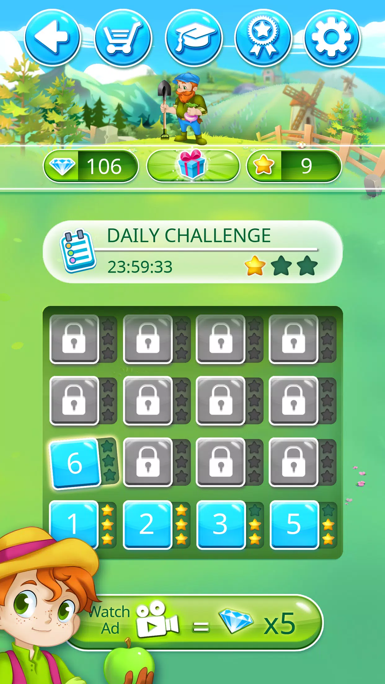 Happy Farm: fill in the fields Screenshot4