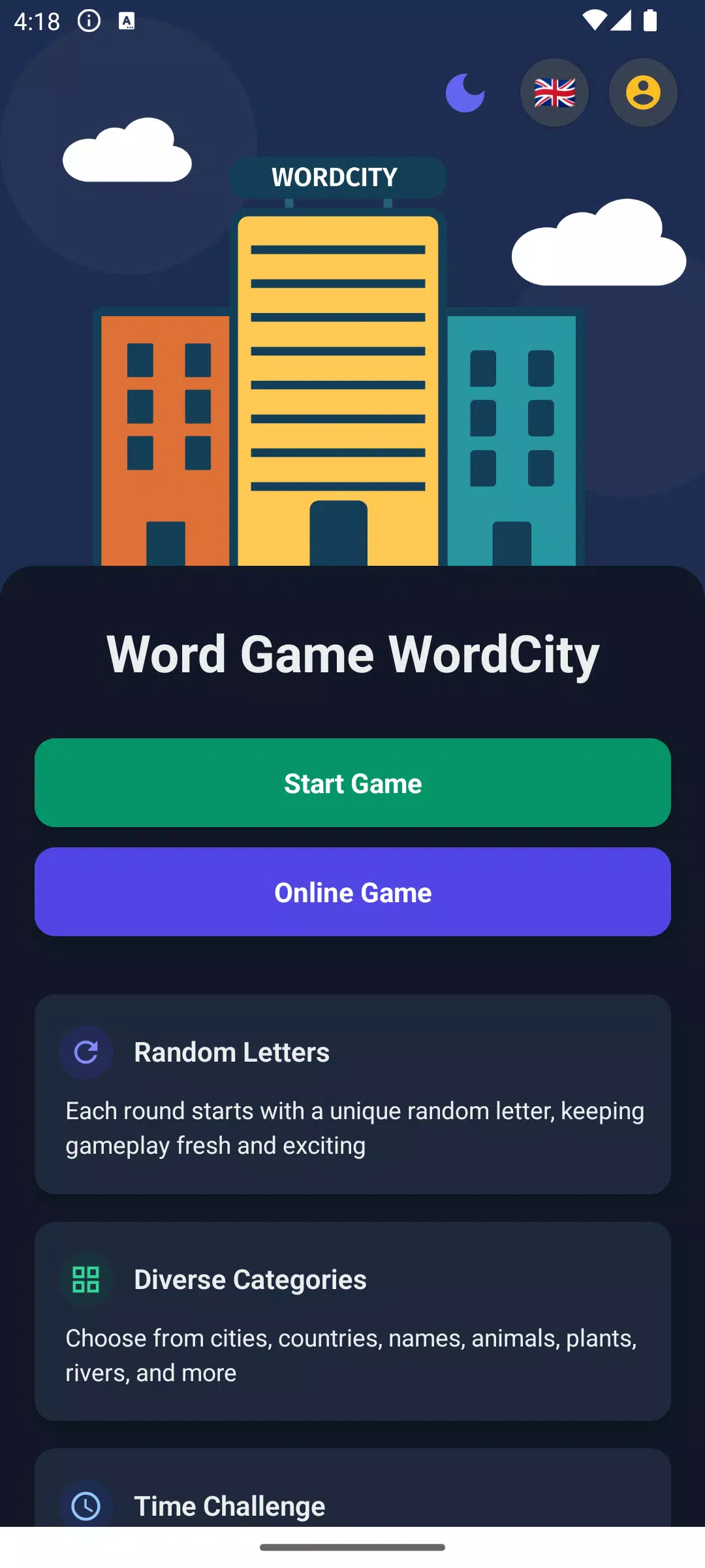 Word Game WordCity Screenshot1