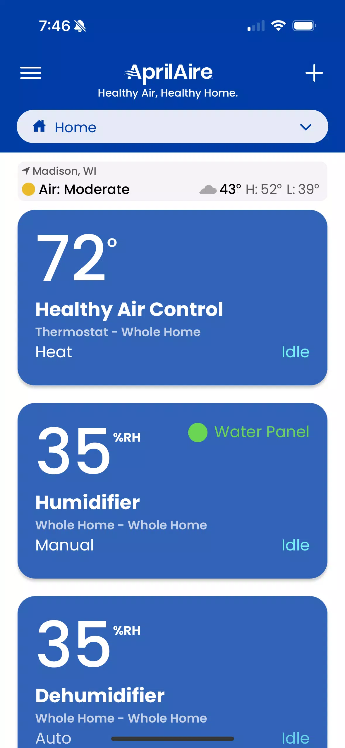 AprilAire Screenshot1