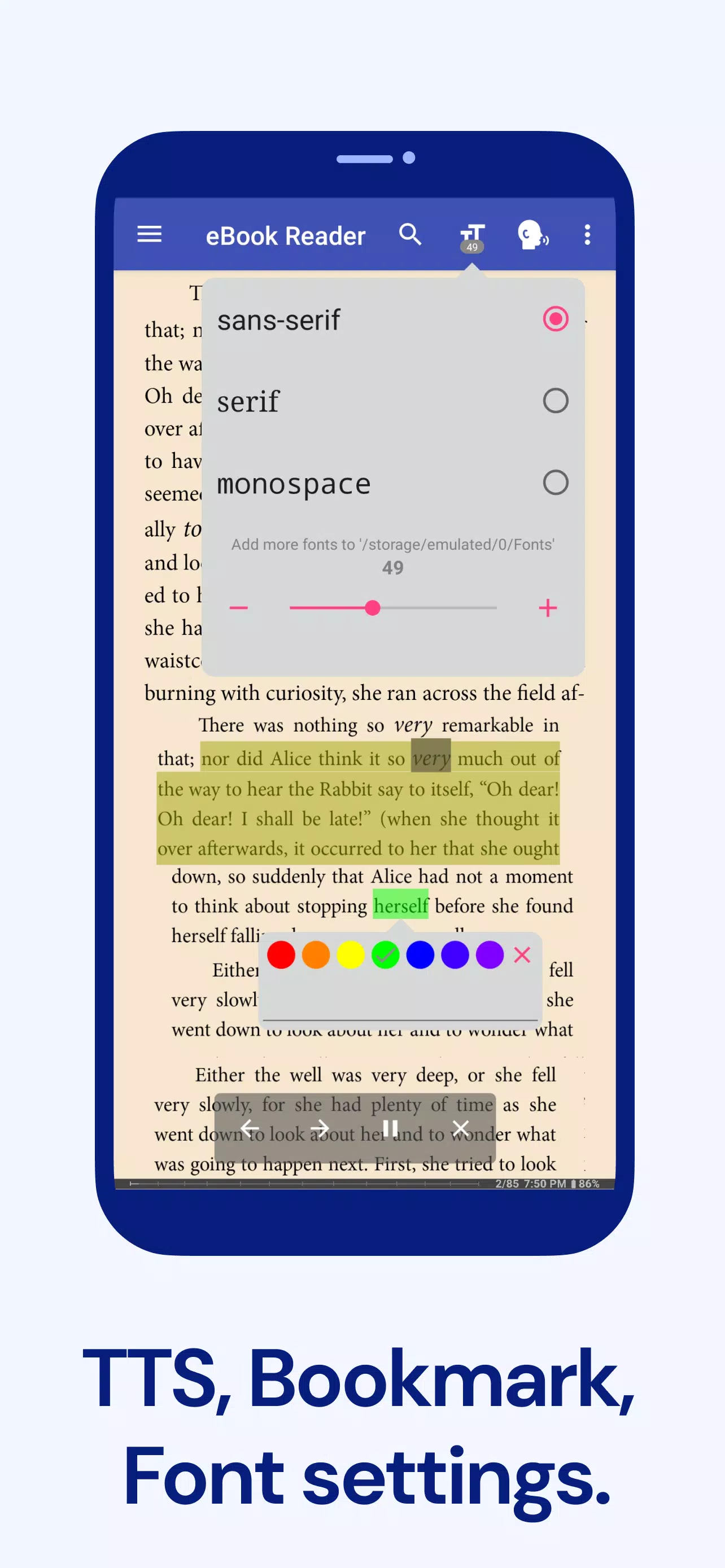 Ebooks, Audio & Music Player Screenshot5