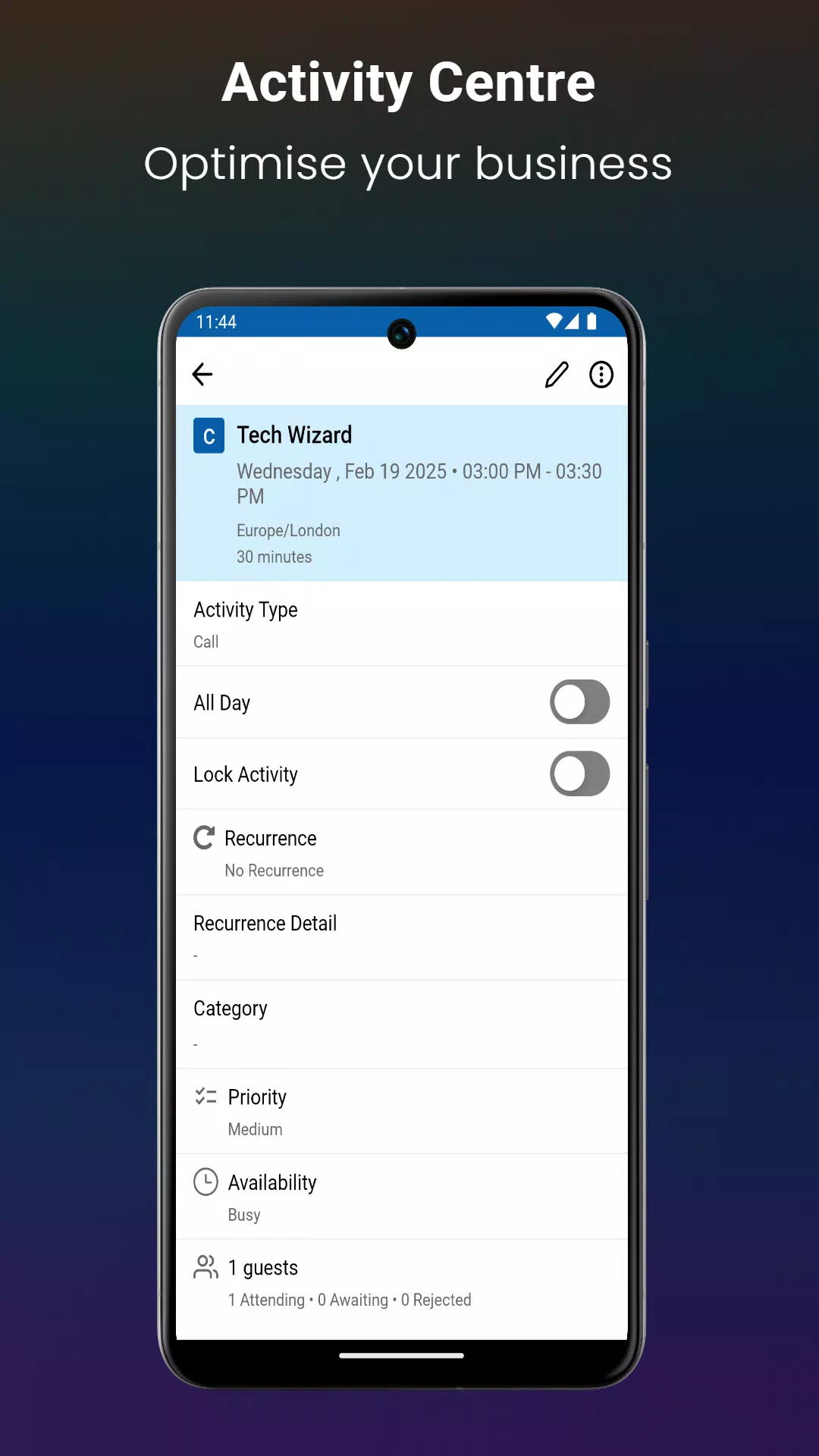 Optimiser CRM Screenshot6