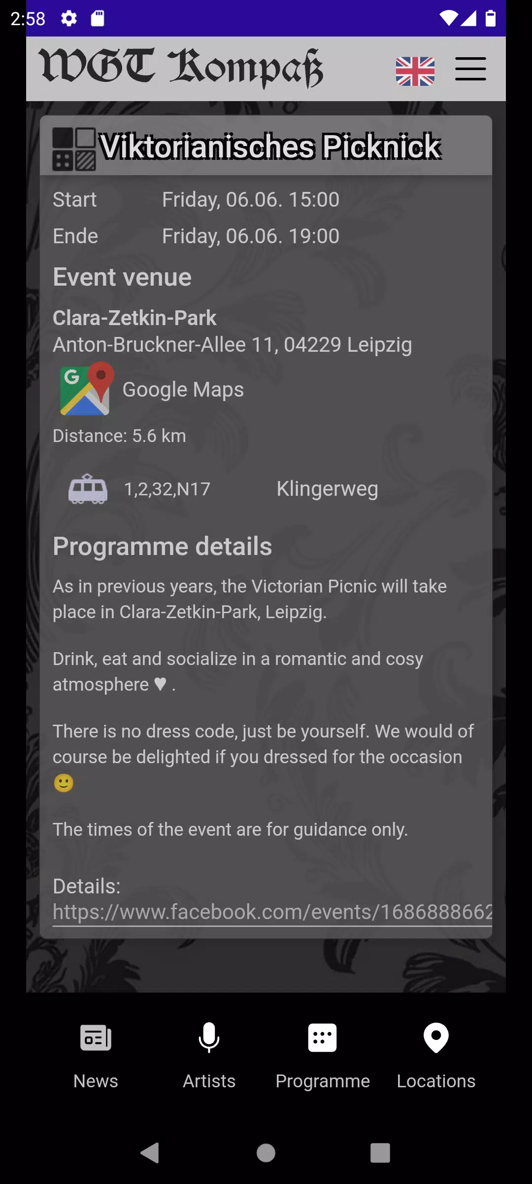 WGT Kompaß Screenshot2