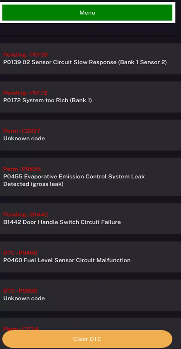 OBD2 Bluetooth Scanner ELM327 Screenshot4