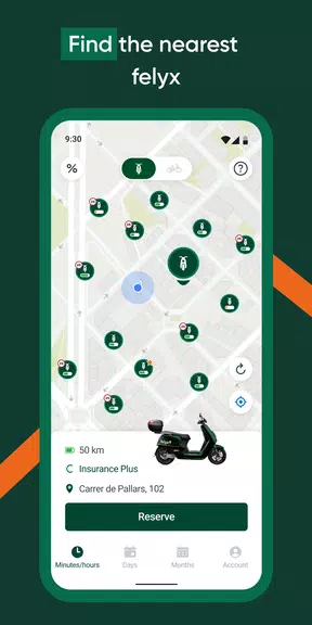 felyx e-moped sharing Screenshot2