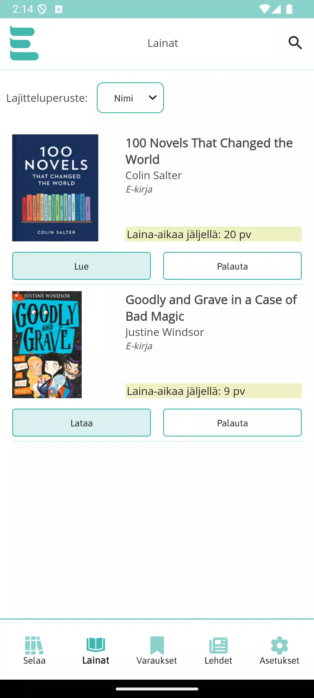 E-library Screenshot2