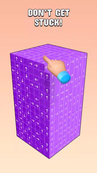 Tap to Unblock 3d Cube Away Screenshot2