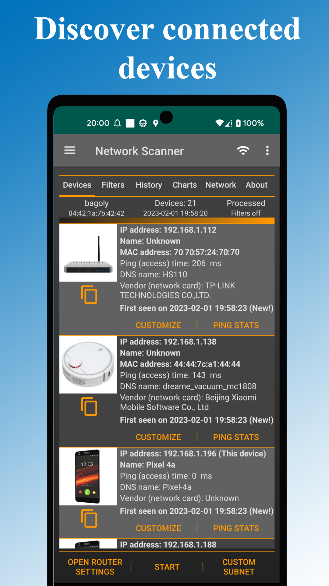Network Scanner, Device Finder Screenshot1