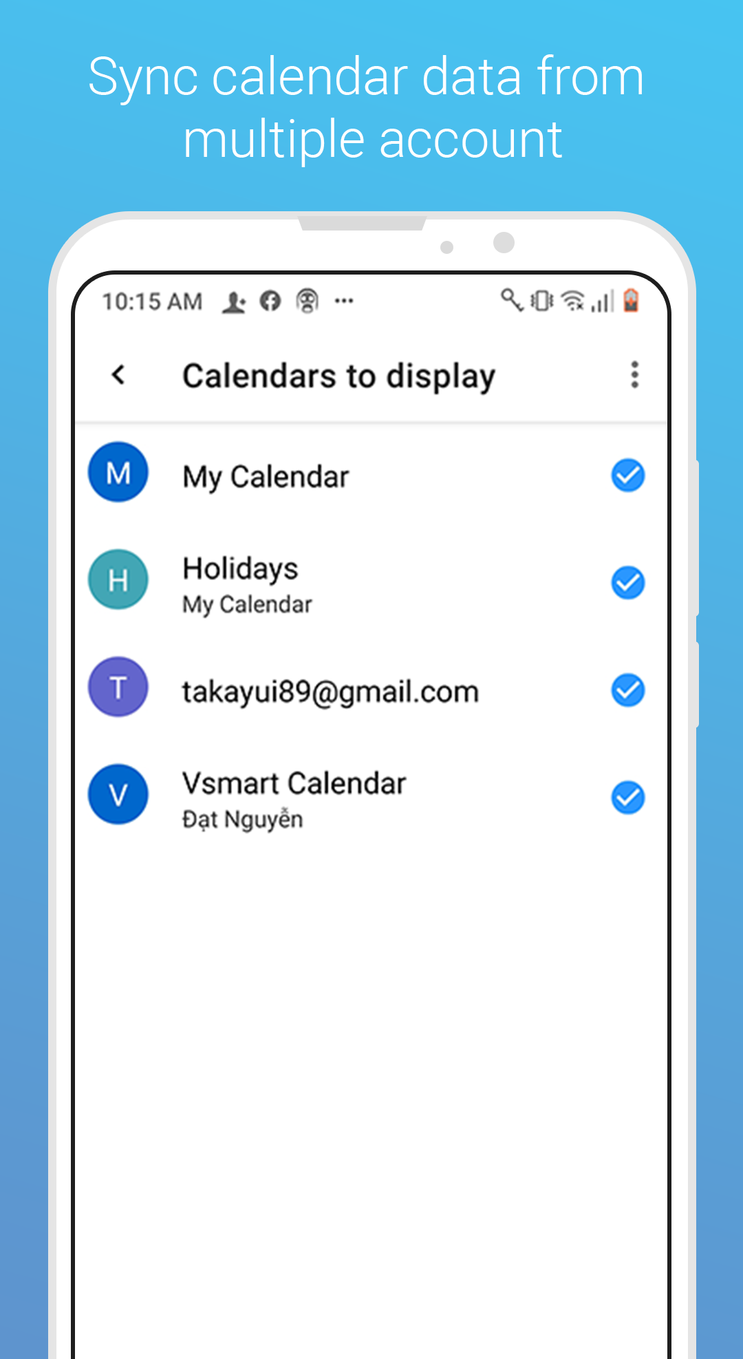 Vsmart Calendar Screenshot5
