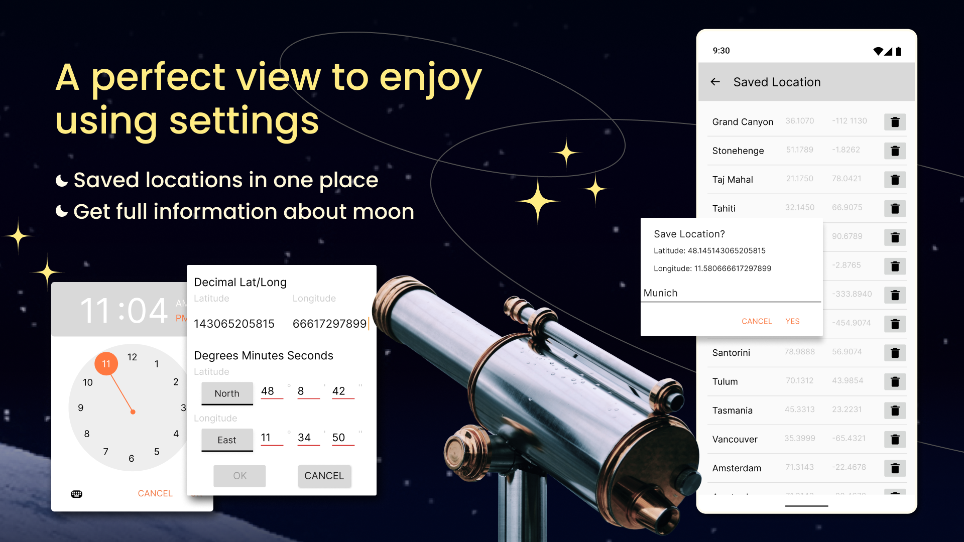Moon Locator - Lunar Calendar Screenshot4