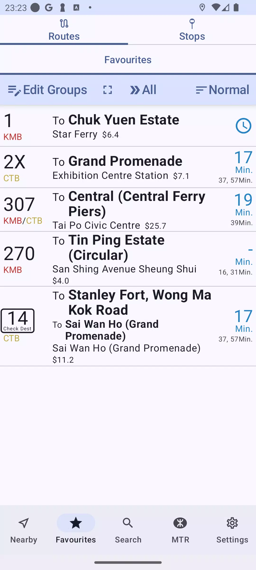 HK Bus ETA Screenshot6