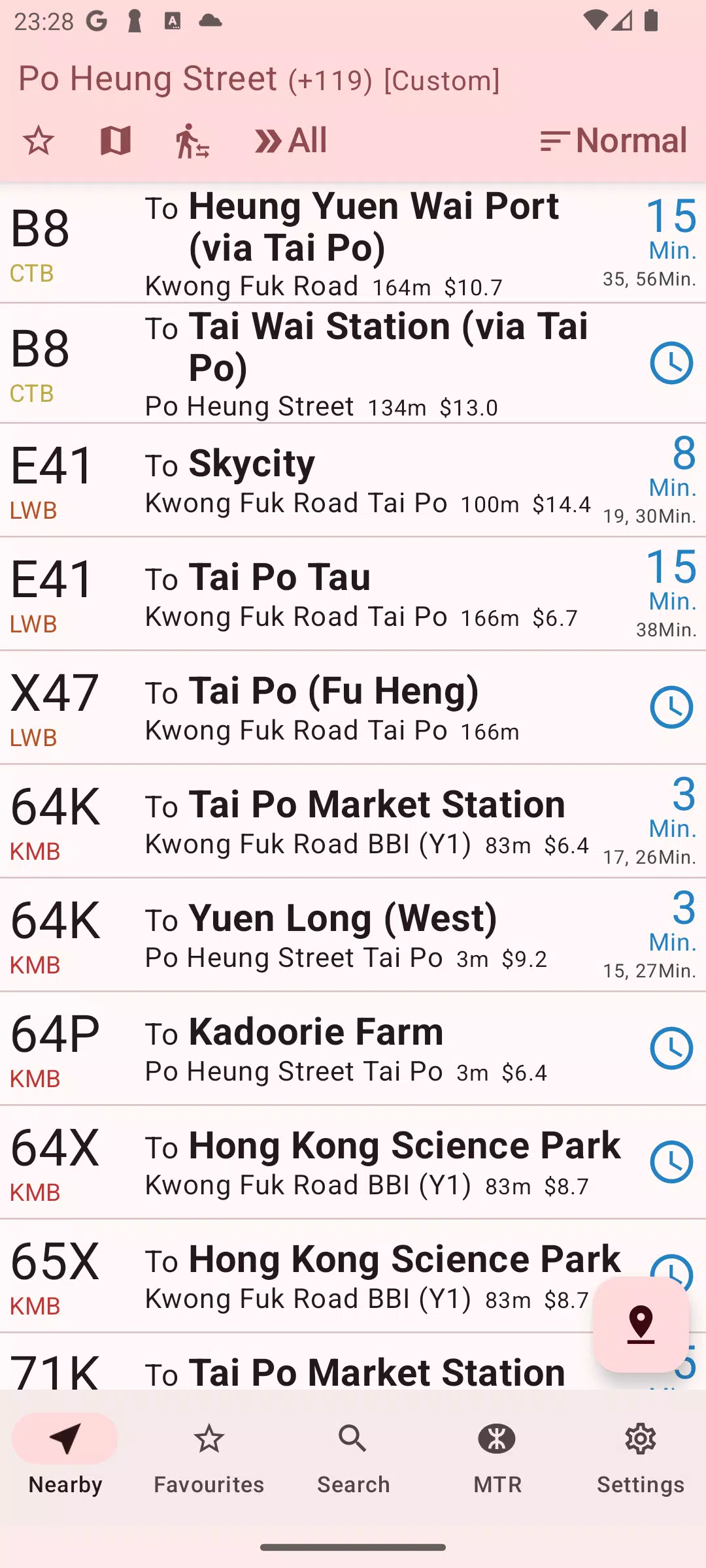 HK Bus ETA Screenshot1