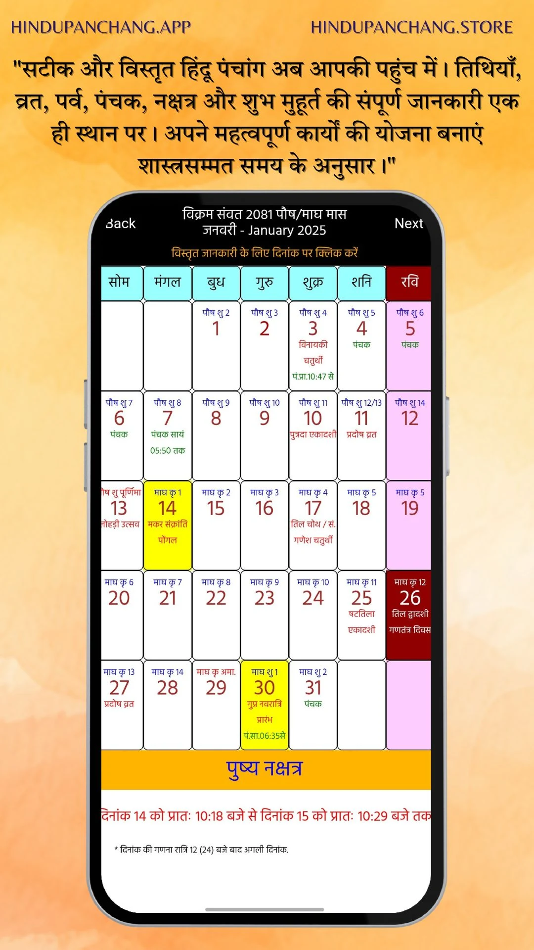 Hindu Panchang Kundli Rashifal Screenshot6