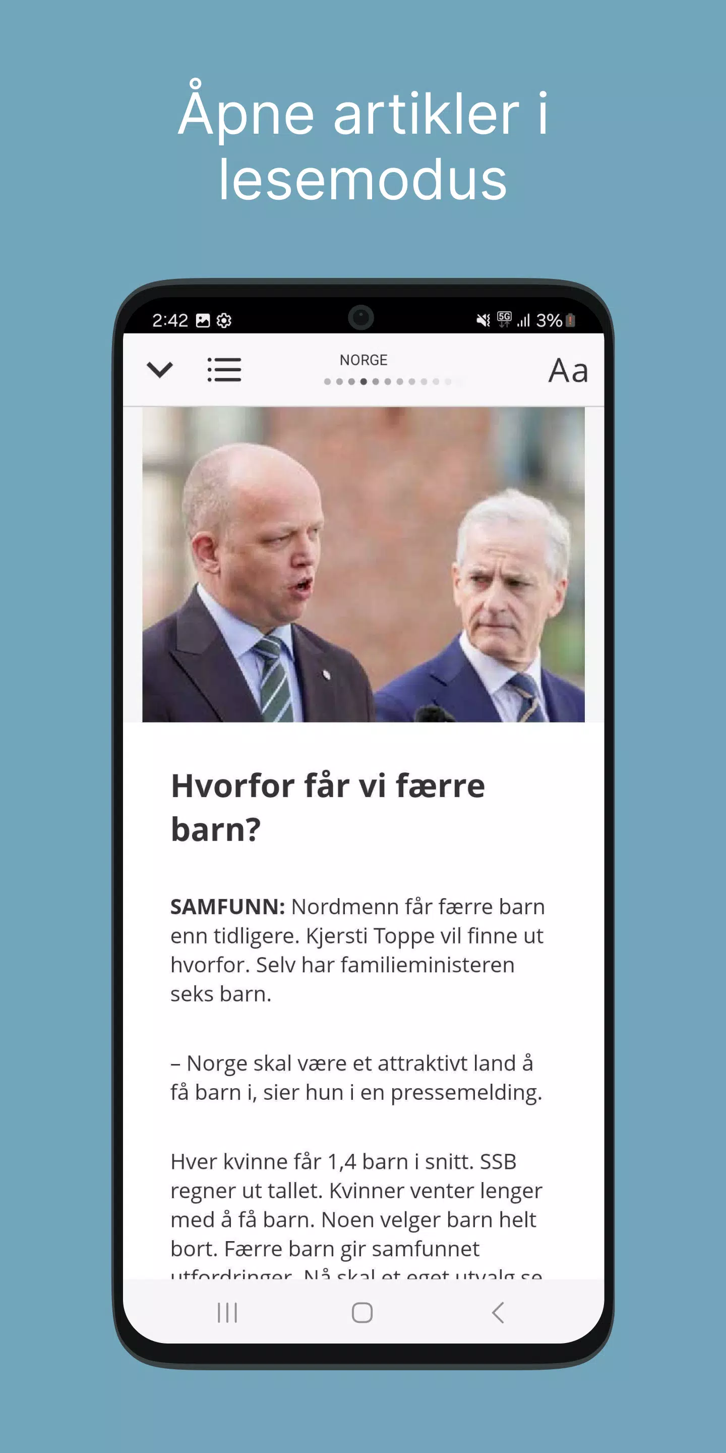 Klar Tale e-avis Screenshot3