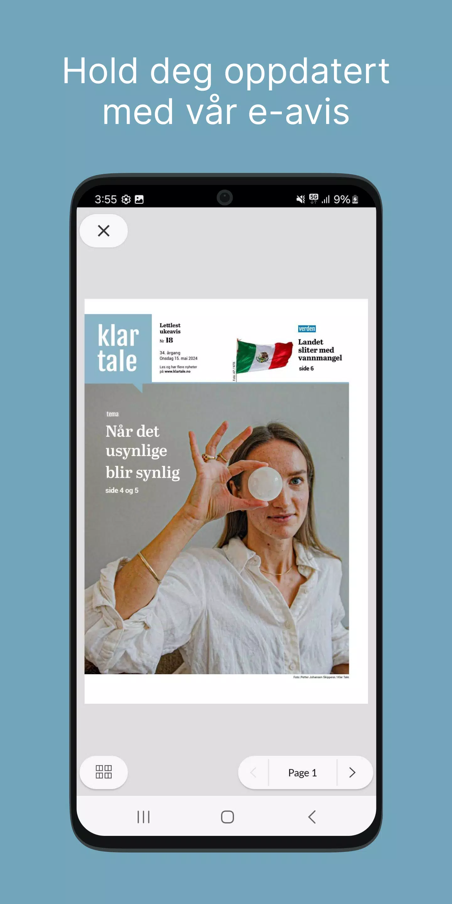 Klar Tale e-avis Screenshot1
