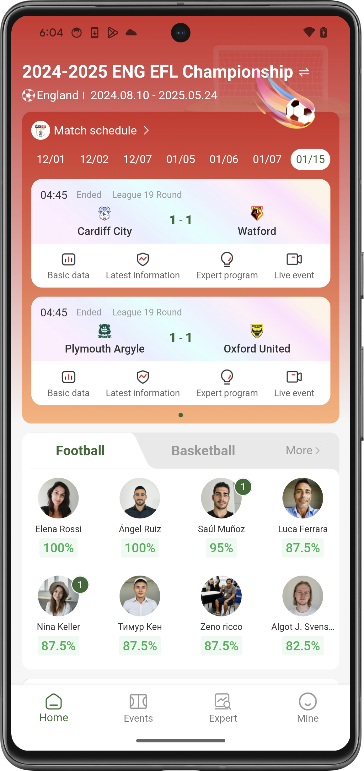 Fotbas Score Screenshot1