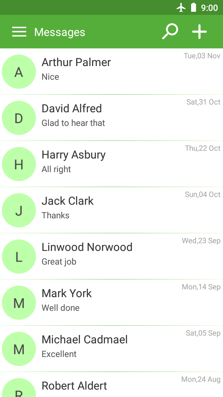 SMS text messaging Screenshot1