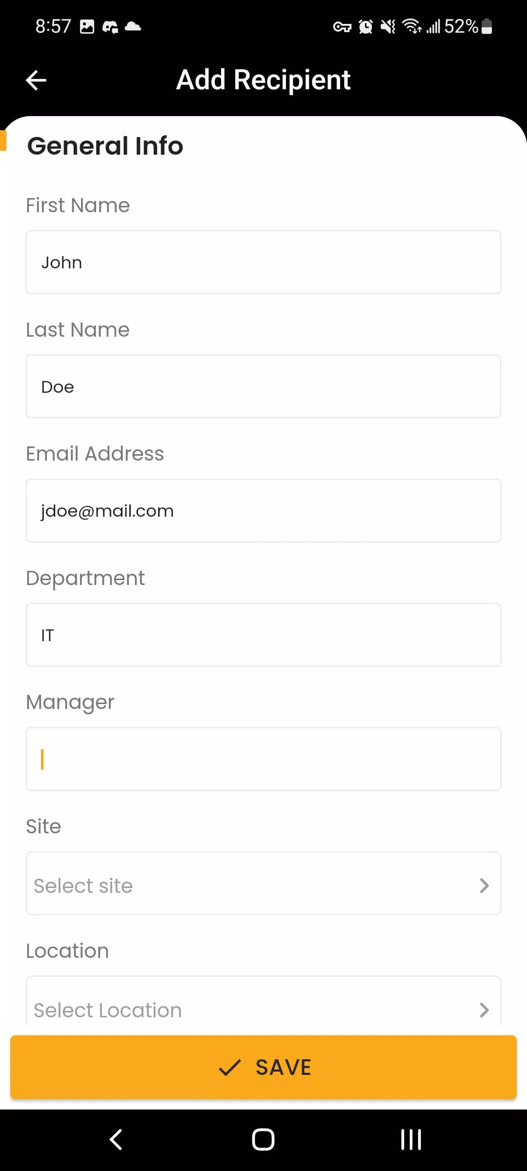 PackageTracker Screenshot2