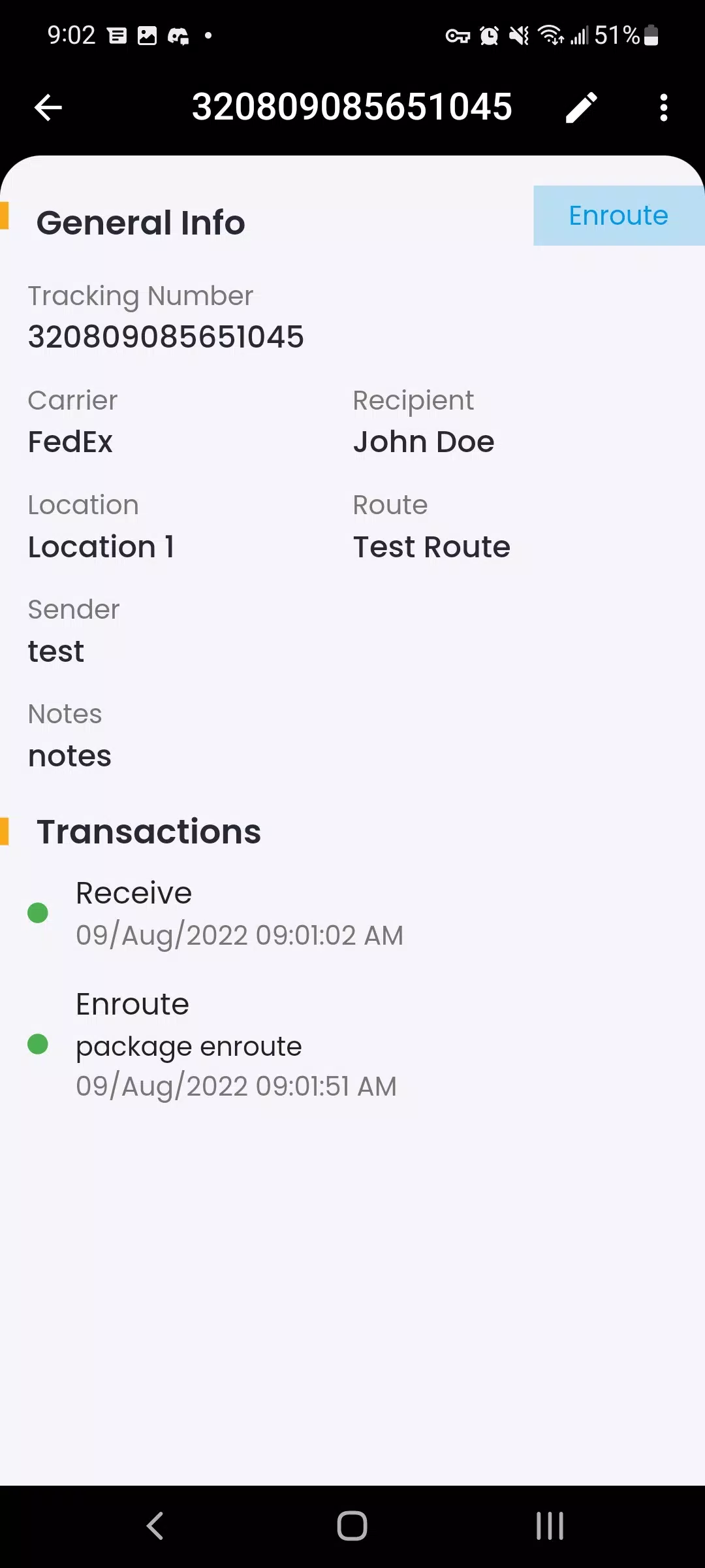PackageTracker Screenshot4