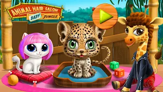 Baby Jungle Animal Hair Salon Screenshot1