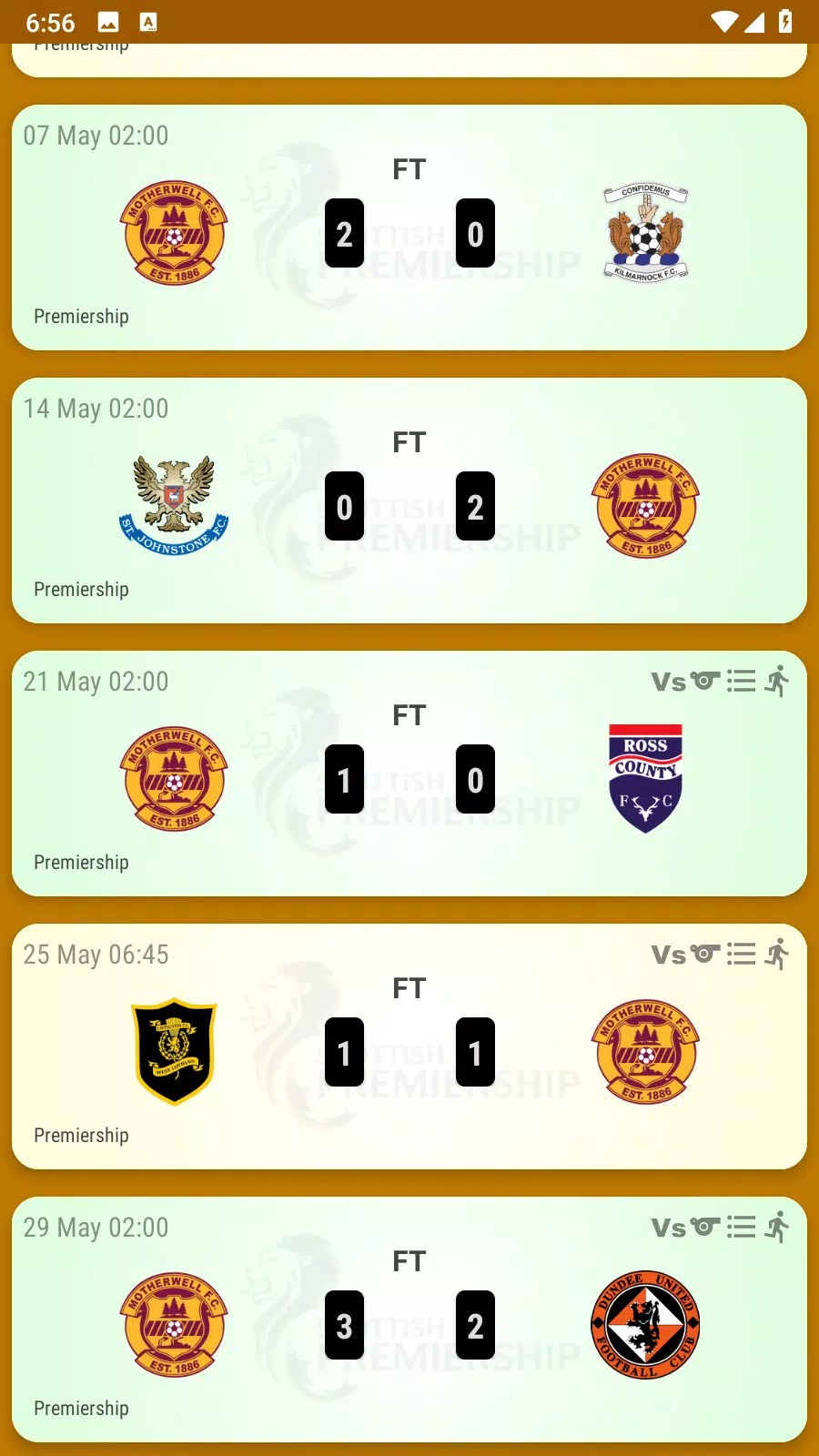 Motherwell FC Fan App Screenshot2