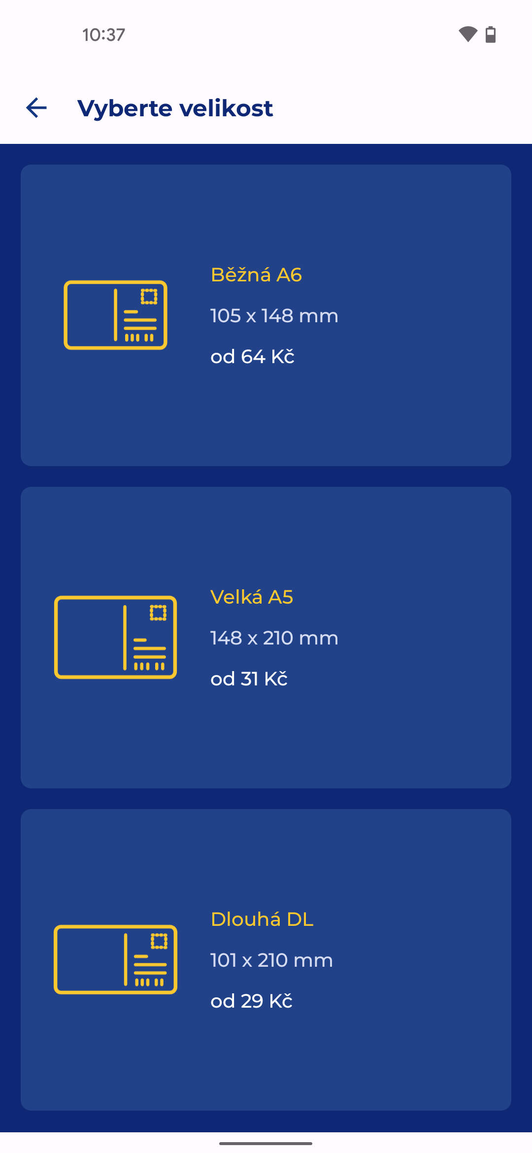 Pohlednice Online Screenshot2