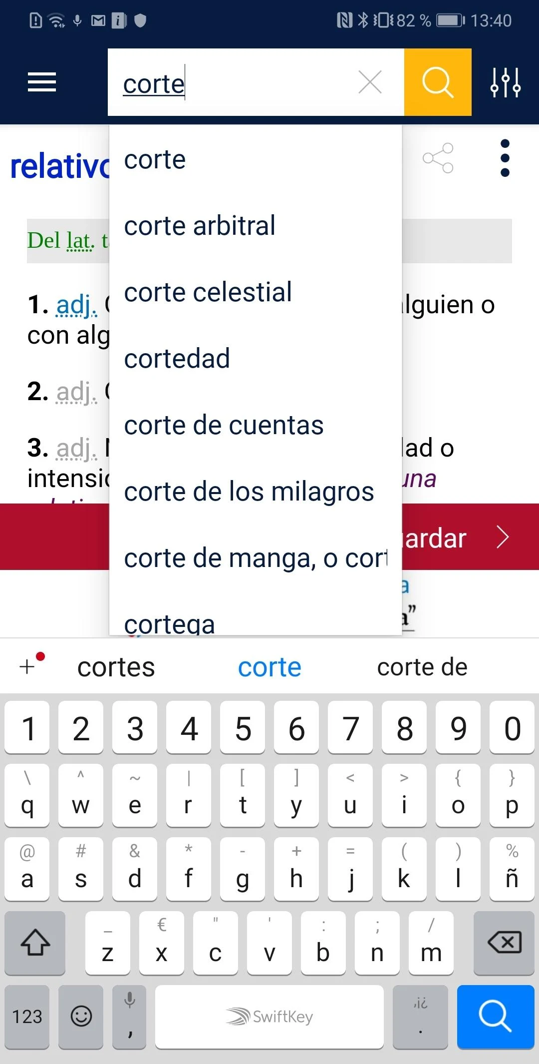 Diccionario RAE y ASALE (DLE) Screenshot6