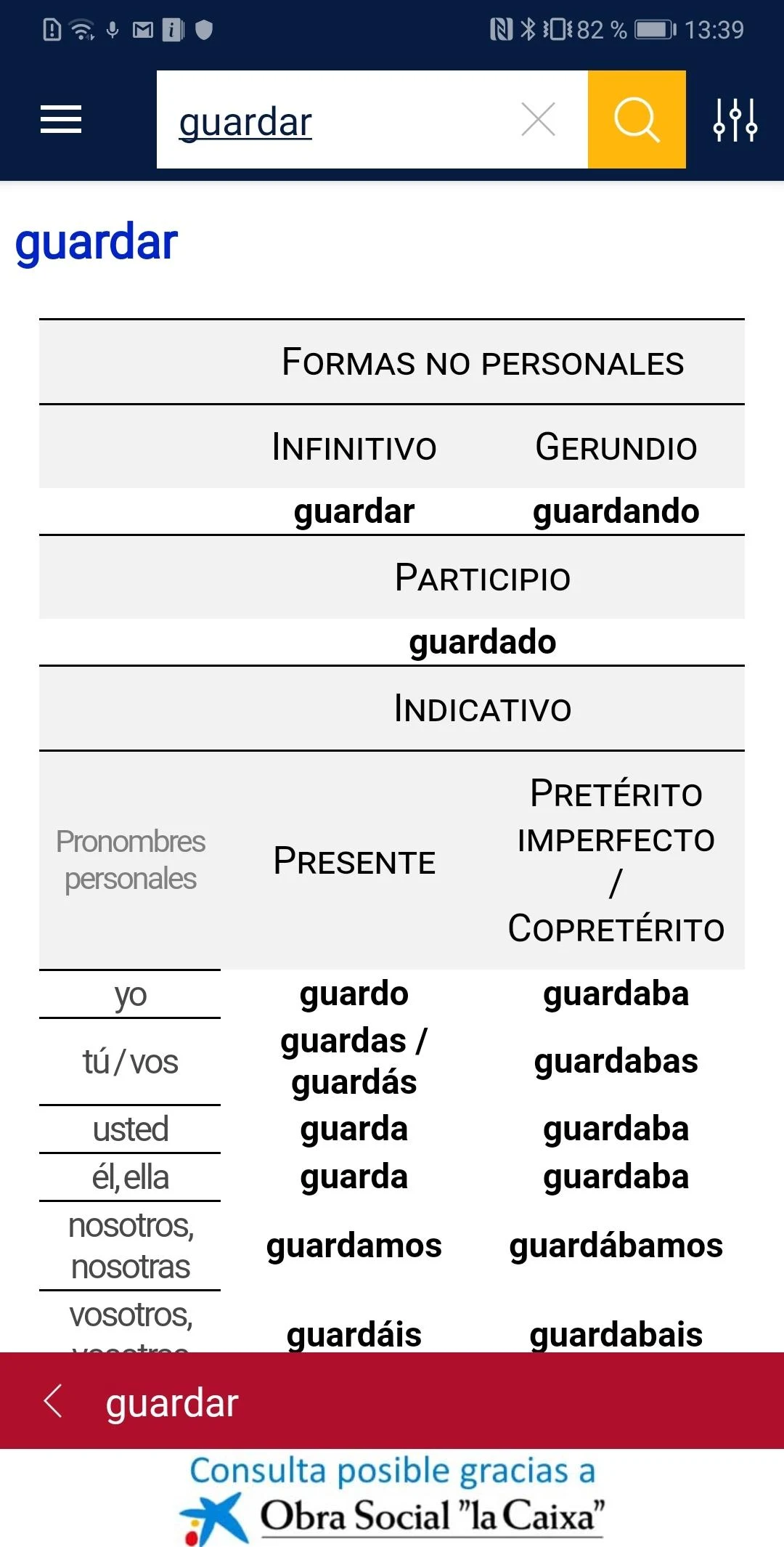 Diccionario RAE y ASALE (DLE) Screenshot5