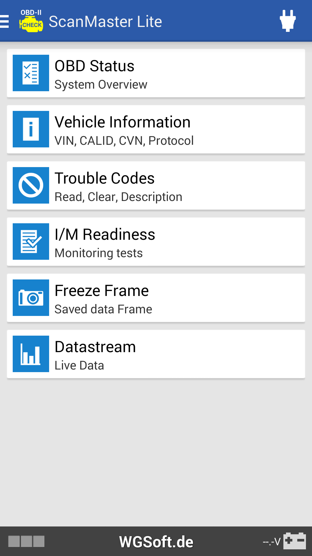 ScanMaster for ELM327 OBD-2 Screenshot1