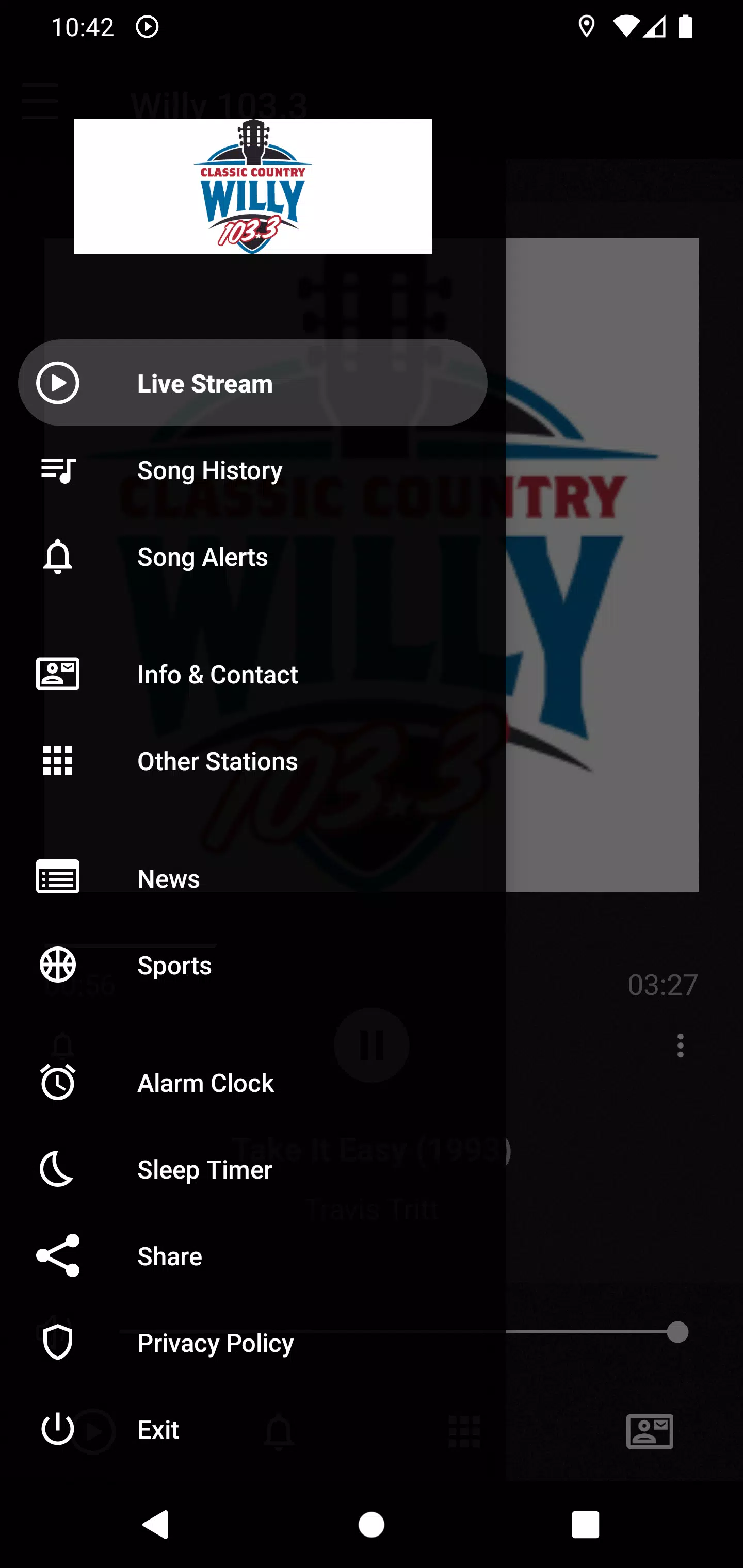 Willy 103.3 Screenshot2