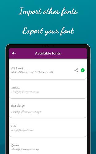 HandWriting Font Maker Screenshot24
