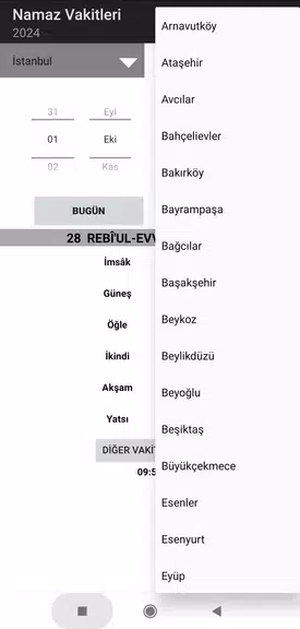 Namaz Vakitleri Screenshot3