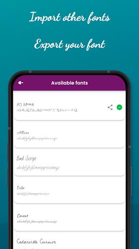 HandWriting Font Maker Screenshot8
