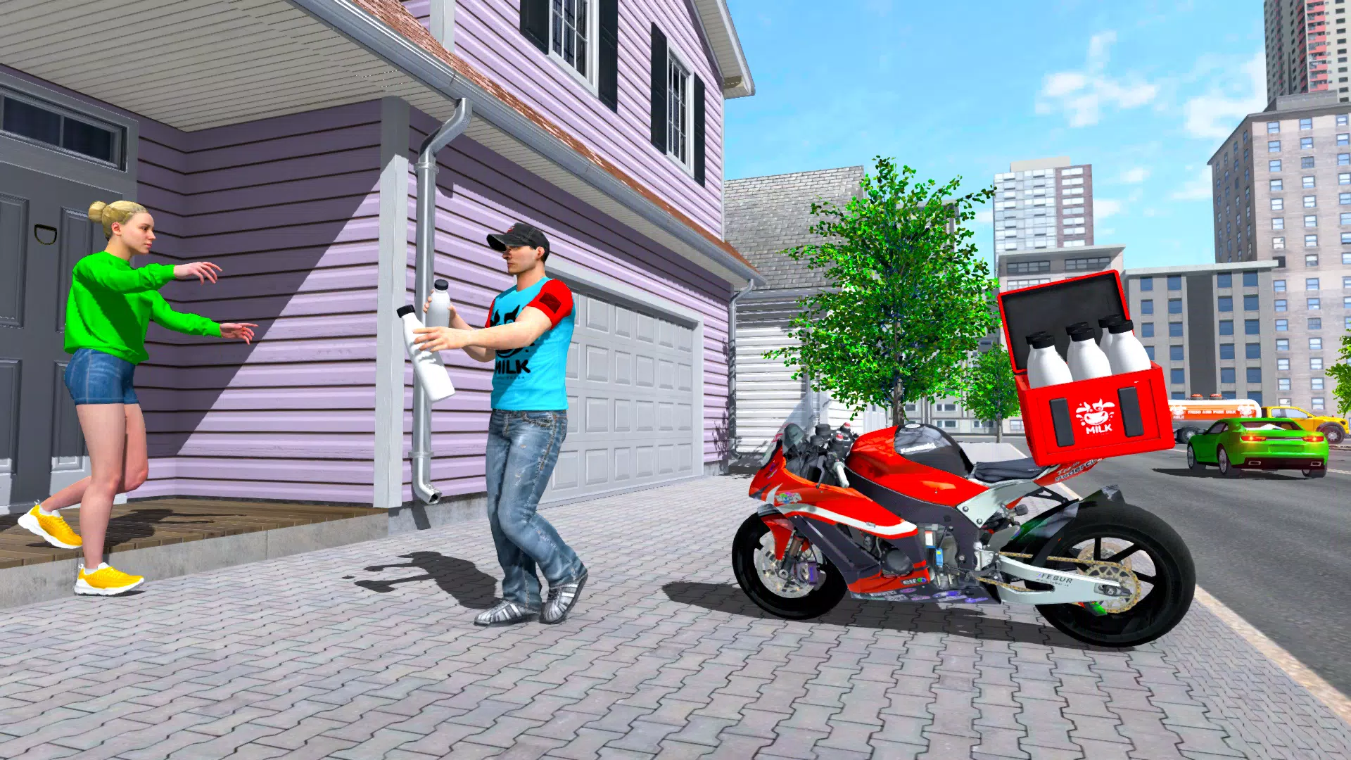 Cow Milk Delivery Truck Games Screenshot3