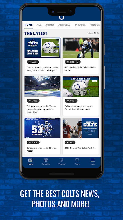 Indianapolis Colts Mobile Screenshot2