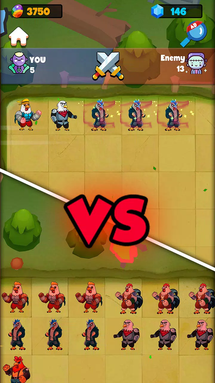 Clash of Chicks : Wild Battles Screenshot1