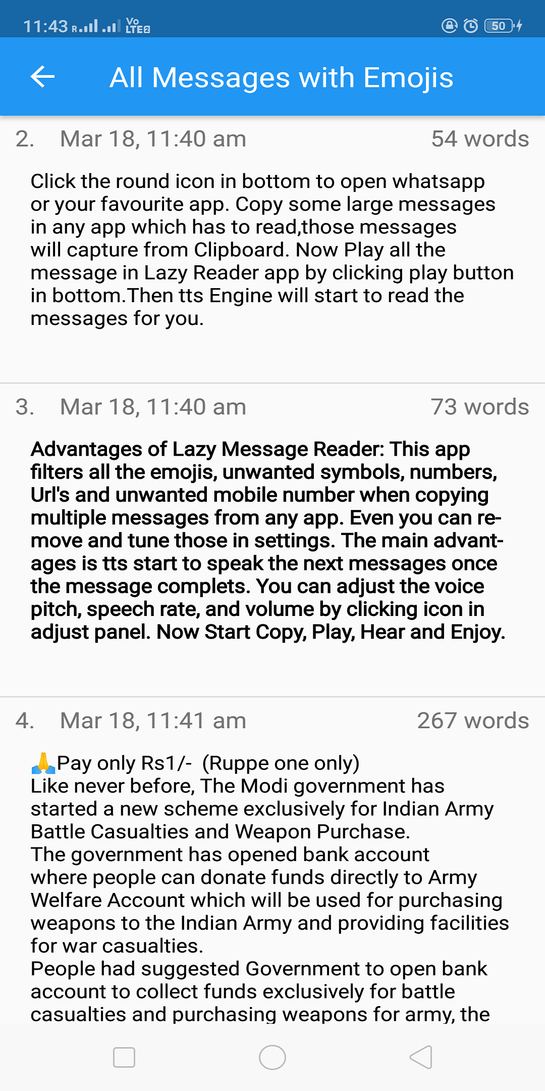 Message Reader Screenshot7