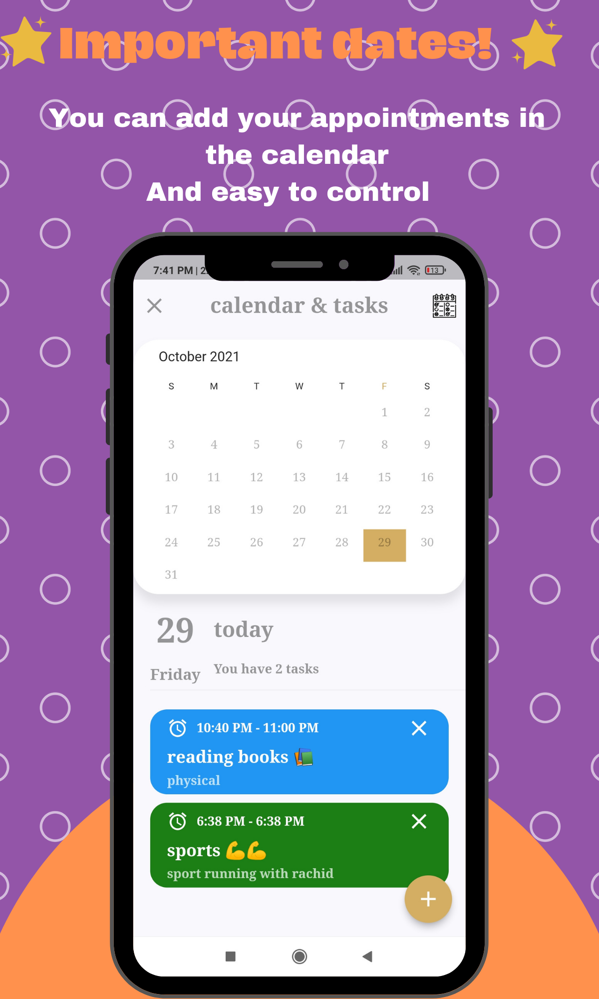 schedules and daily tasks Screenshot6