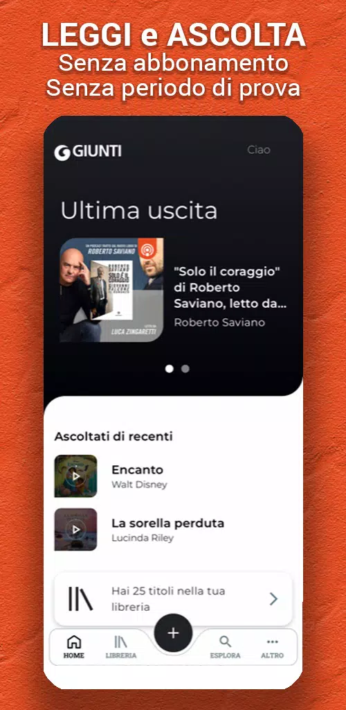 Giunti Audiolibri Screenshot1