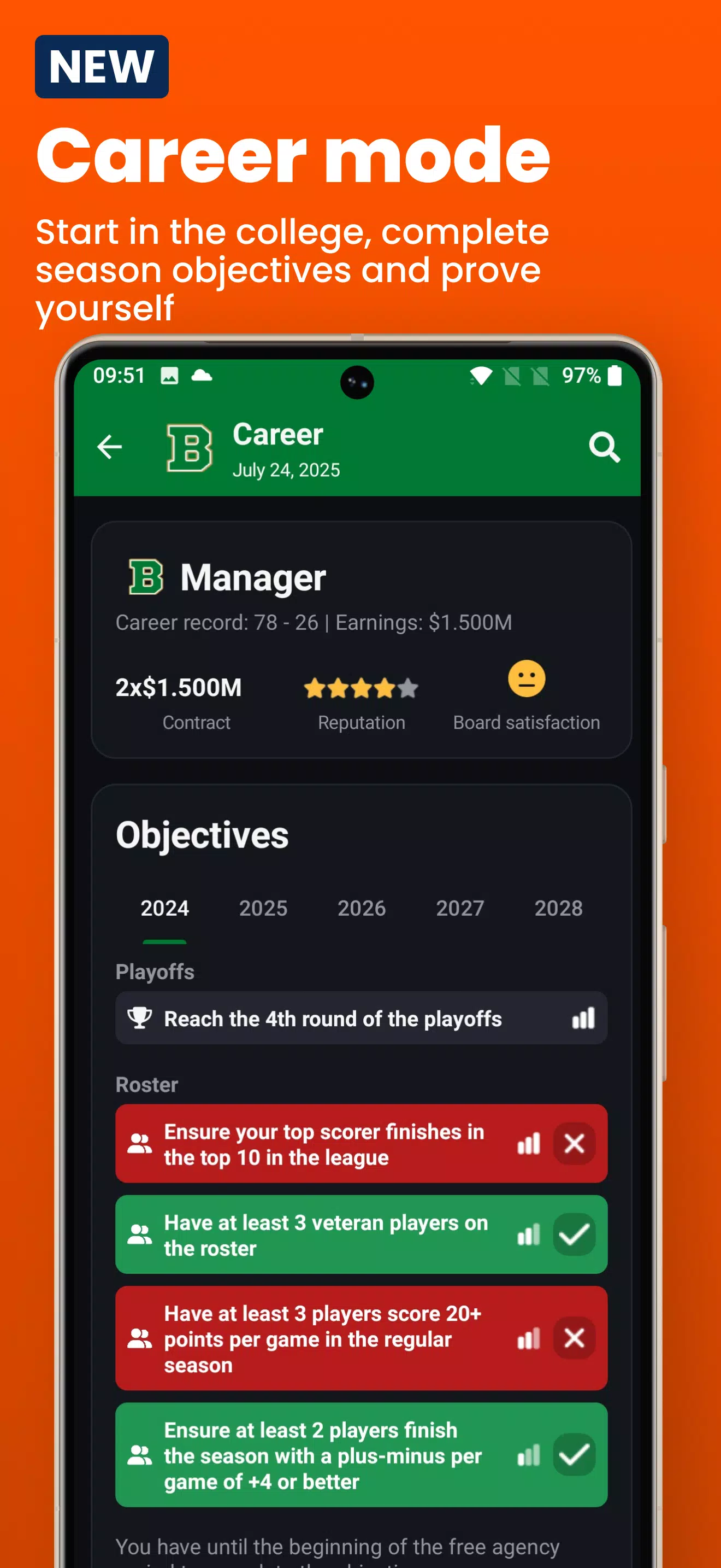 Basketball Legacy Manager 26 Screenshot8