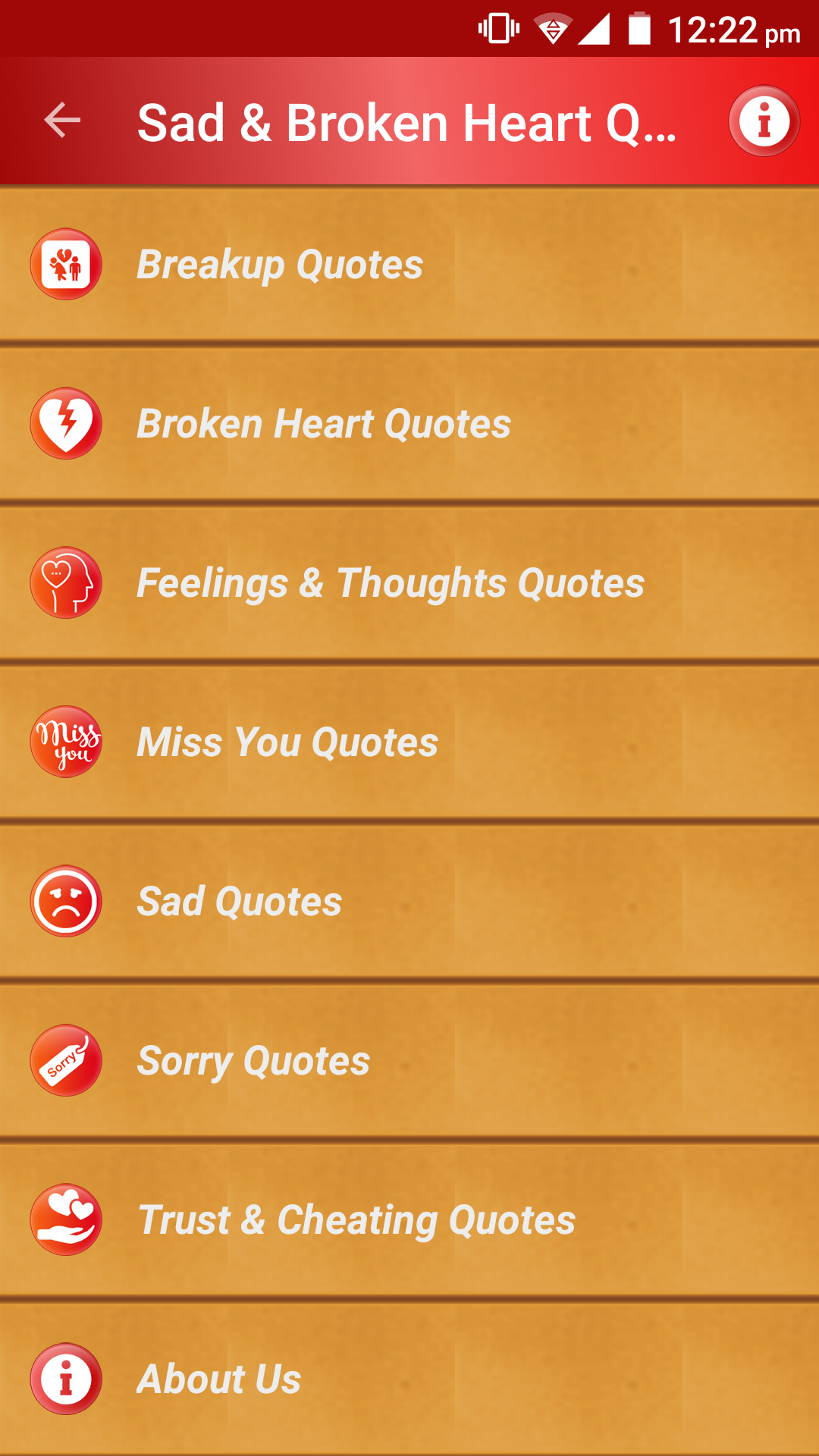 Sad & Broken Heart Pain Status Screenshot2