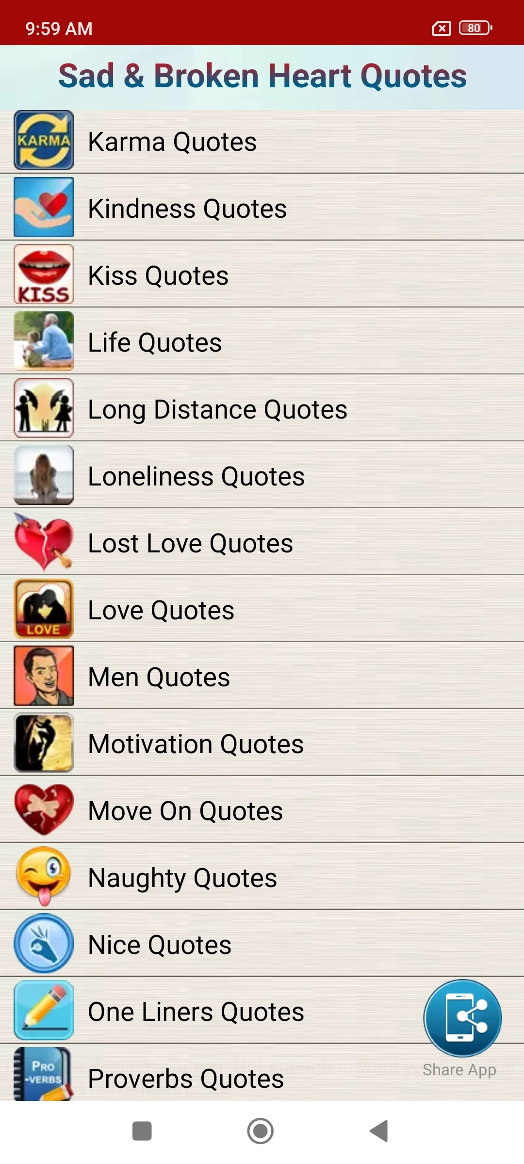 Sad & Broken Heart Pain Status Screenshot8