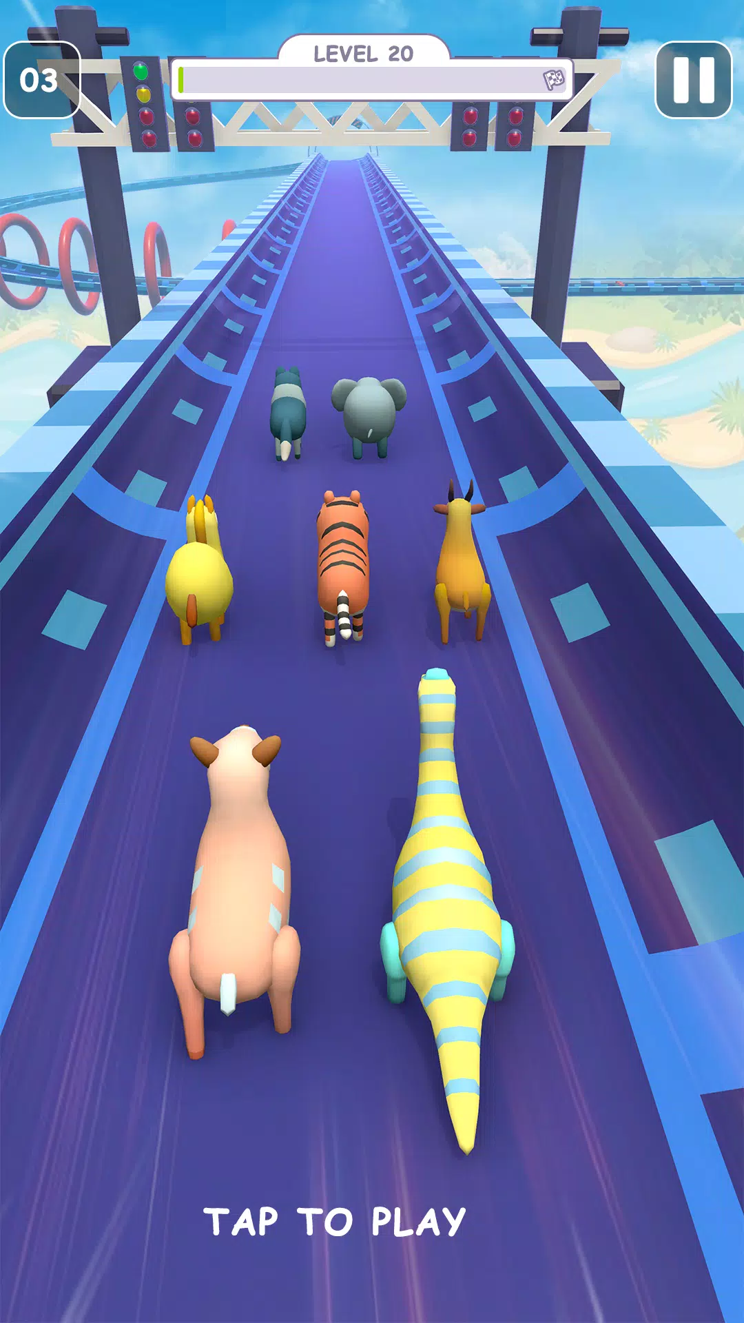 Skyzoo Animal Running Games 3D Screenshot2