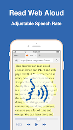 Audify read aloud web browser Screenshot1