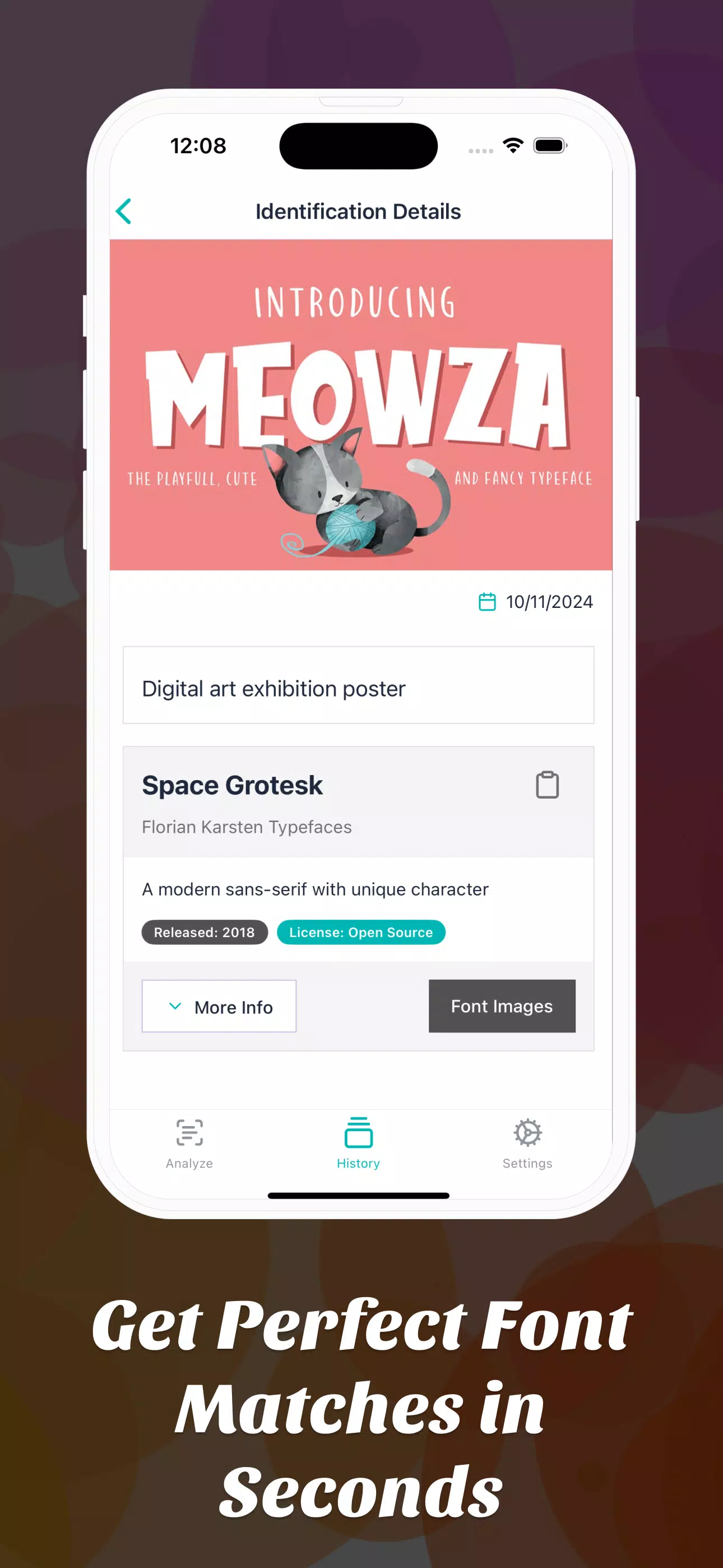 What The Font, FontSnap Screenshot2