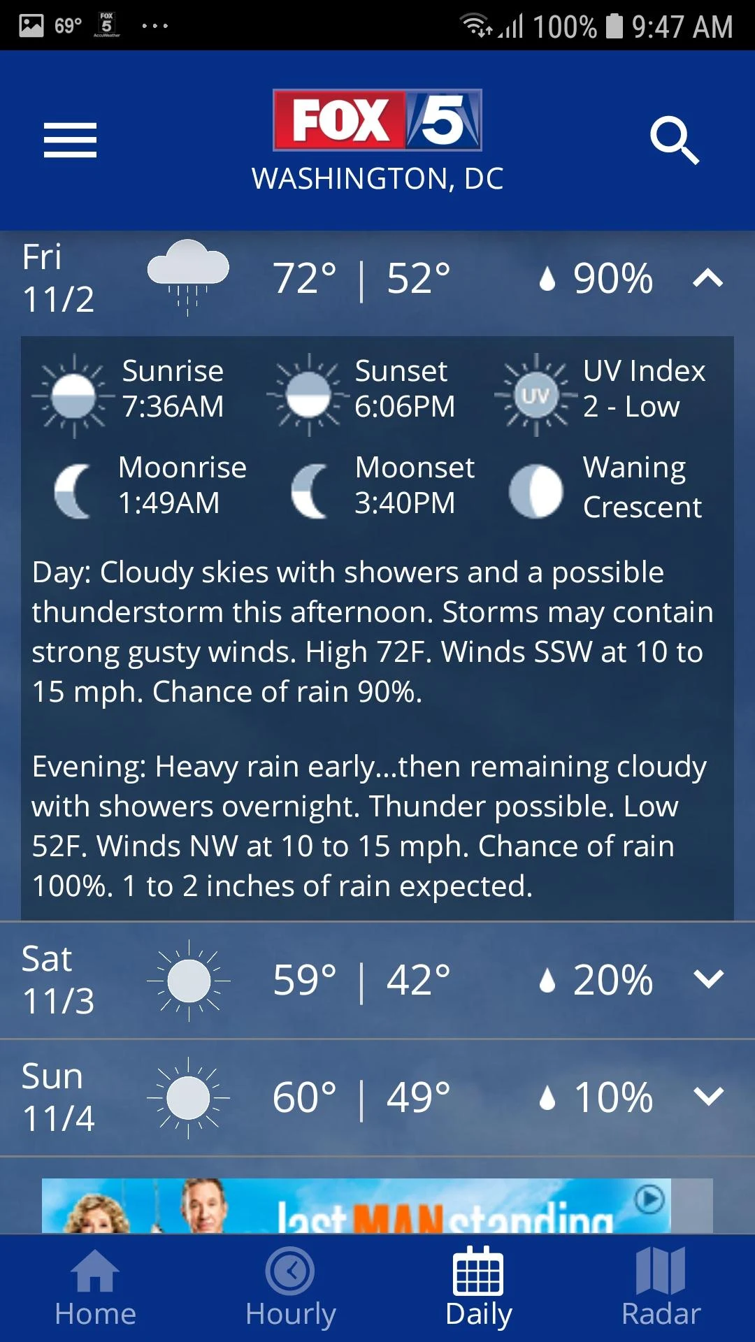 FOX 5 Washington DC: Weather Screenshot5