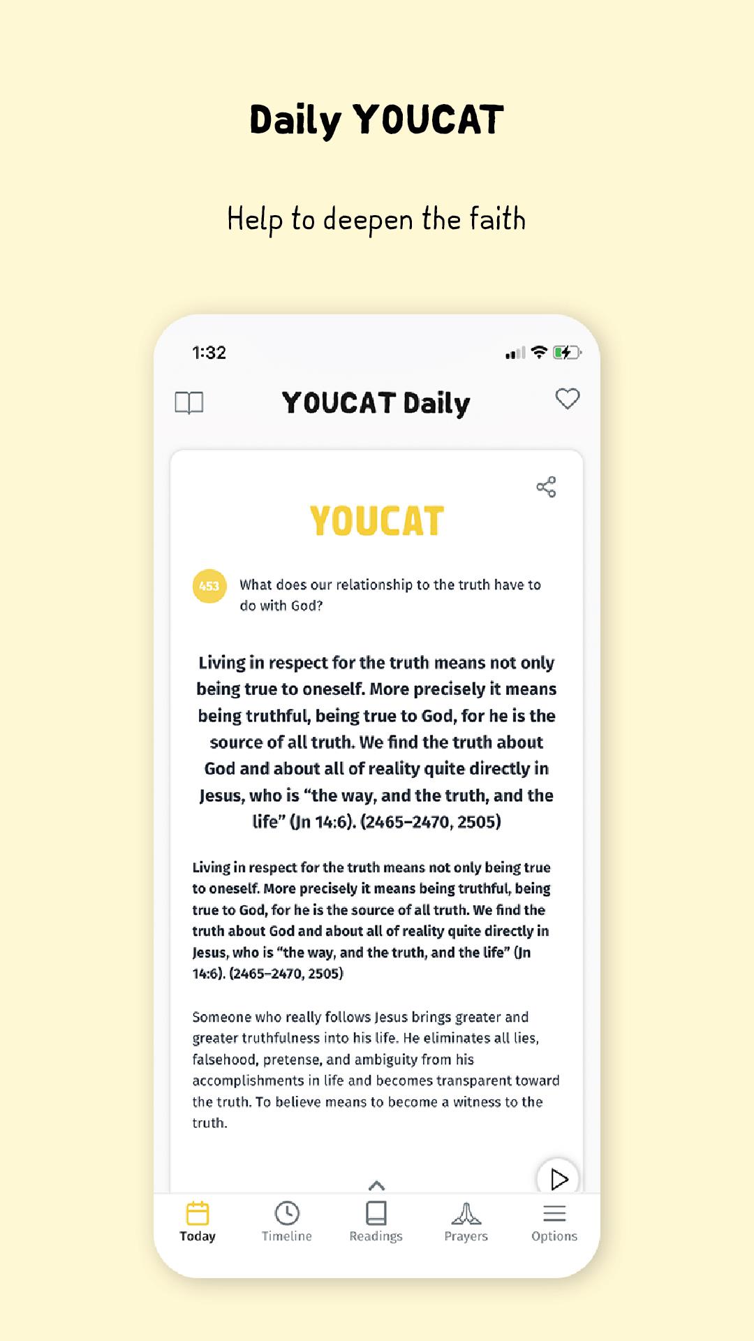 YOUCAT Daily, Bible, Catechism Screenshot6