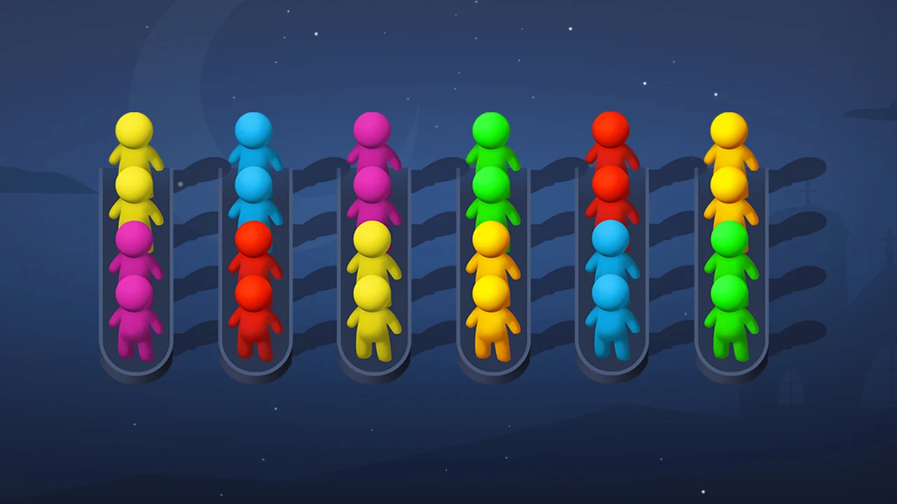 Sort Puzzle - stickman games Screenshot1